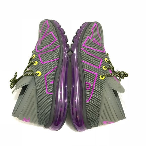 Nike Air Max Flair Men's Running Shoes Grey/Purple - Picture 3 of 7